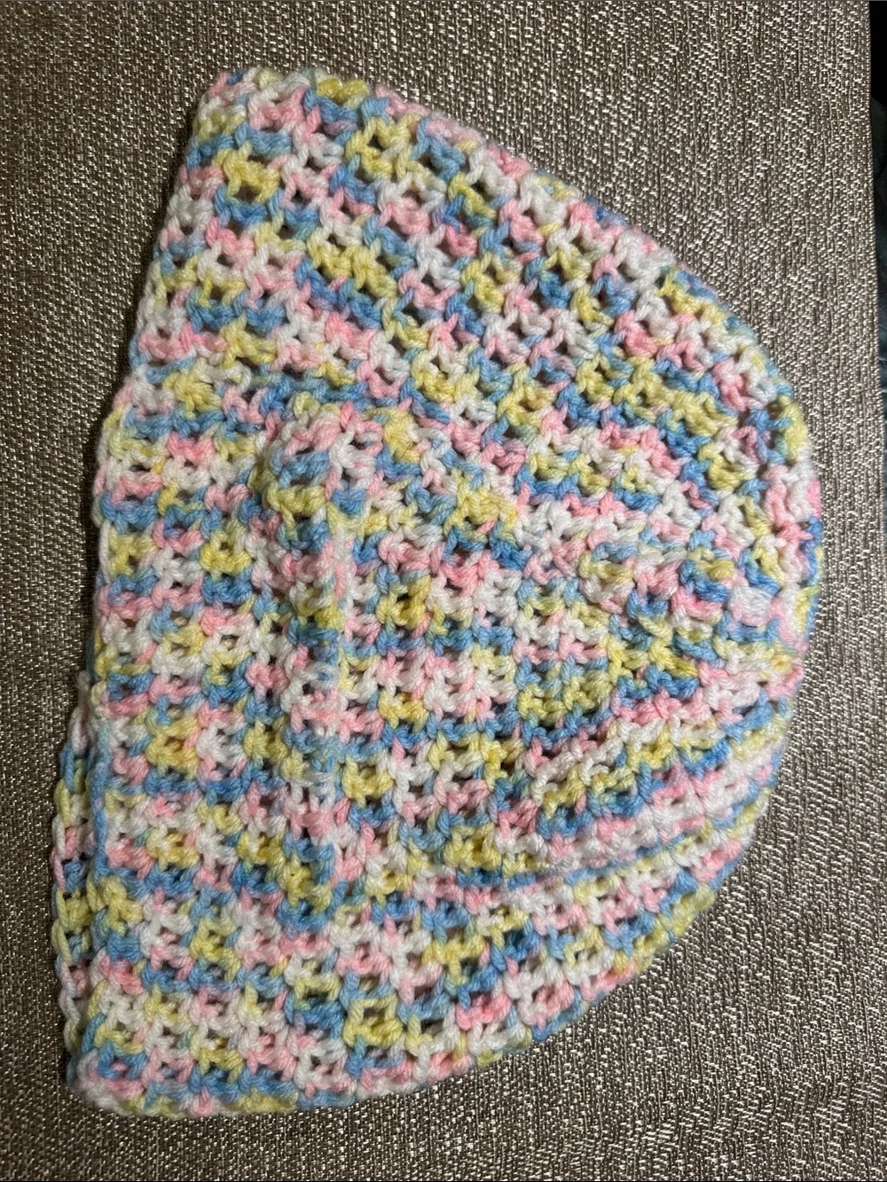 Handmade Multicolor Crochet adult- Pastel Pink, Blue & purple